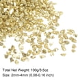 thumbnail image 2 of Triturado Vidrio Chips 100g/3.5oz 2mm-4mm Irregular Metálico Brillante Vidrio para Artesanía Bricolaje Jarrón Relleno Epoxi Resina Decoración, Claro Oro, 2 of 5