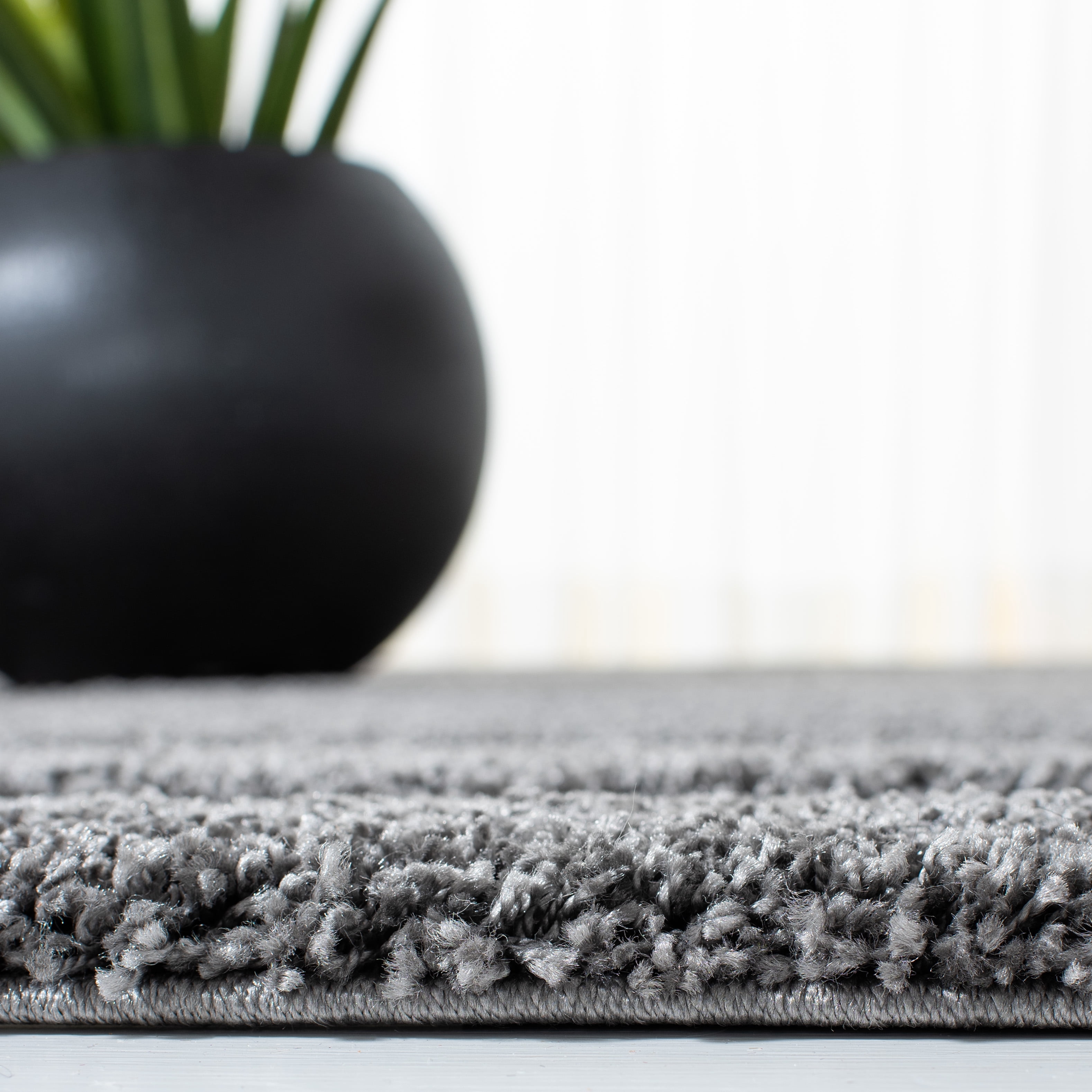 SAFAVIEH Florida Mason Bordered Shag Area Rug, Grey, 2' x 3'