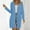 Blue, variant on Women's Long Sleeve Knitted Jacket Mid Length Button Solid Ice Silk Knitted Cardigan Oversized Cardigan Lightweight Cardigan Sweaters for Women Knitted Cardigans Knitted Jacket Women Fall Cardigans