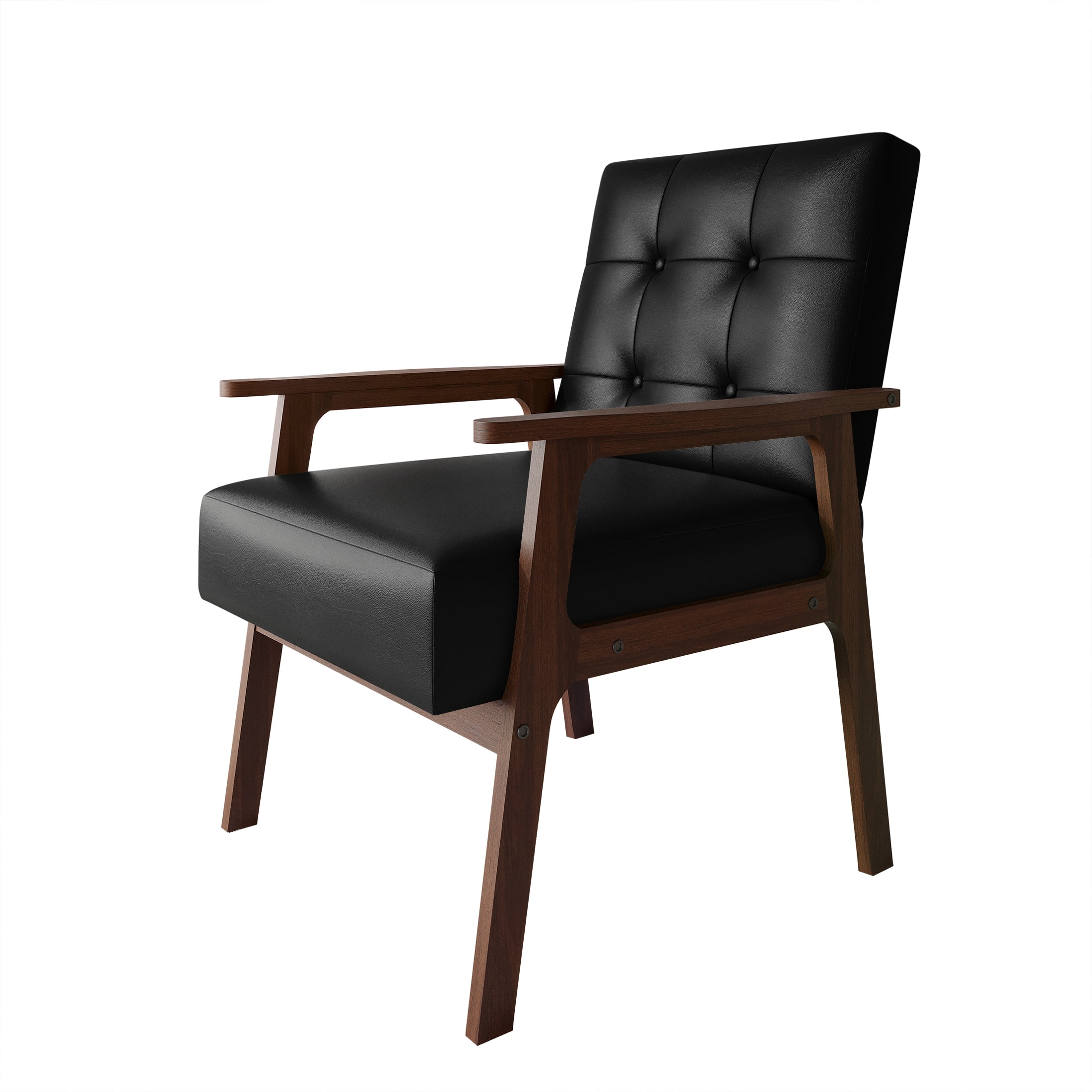Castle Place Shabby Chic Accent Chair, Black