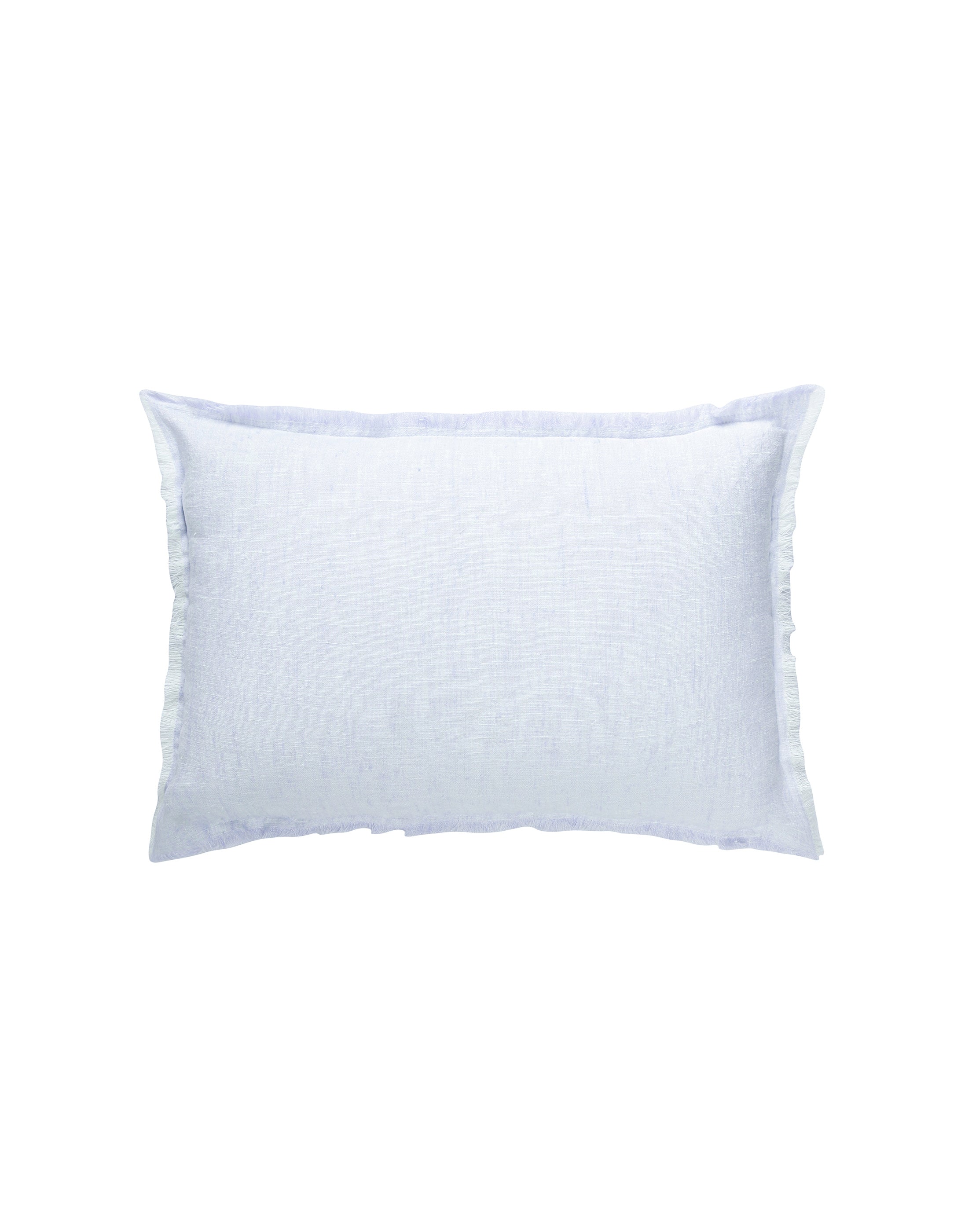 Sky Blue Fringe Soft Linen Pillow 26x26 Pillow Cover Only