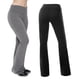 thumbnail image 4 of Pantalones de yoga Pantalones anchos de cintura alta Mujer Pantalones largos elásticos, Negro, M Vogacara AP002147-05, 4 of 5