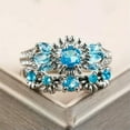 thumbnail image 2 of K-KED Retro 925 Silver Moonstone Ring Women Wedding Opal Delicate Jewelry Gift Size 5-10-Style_8-7, 2 of 6