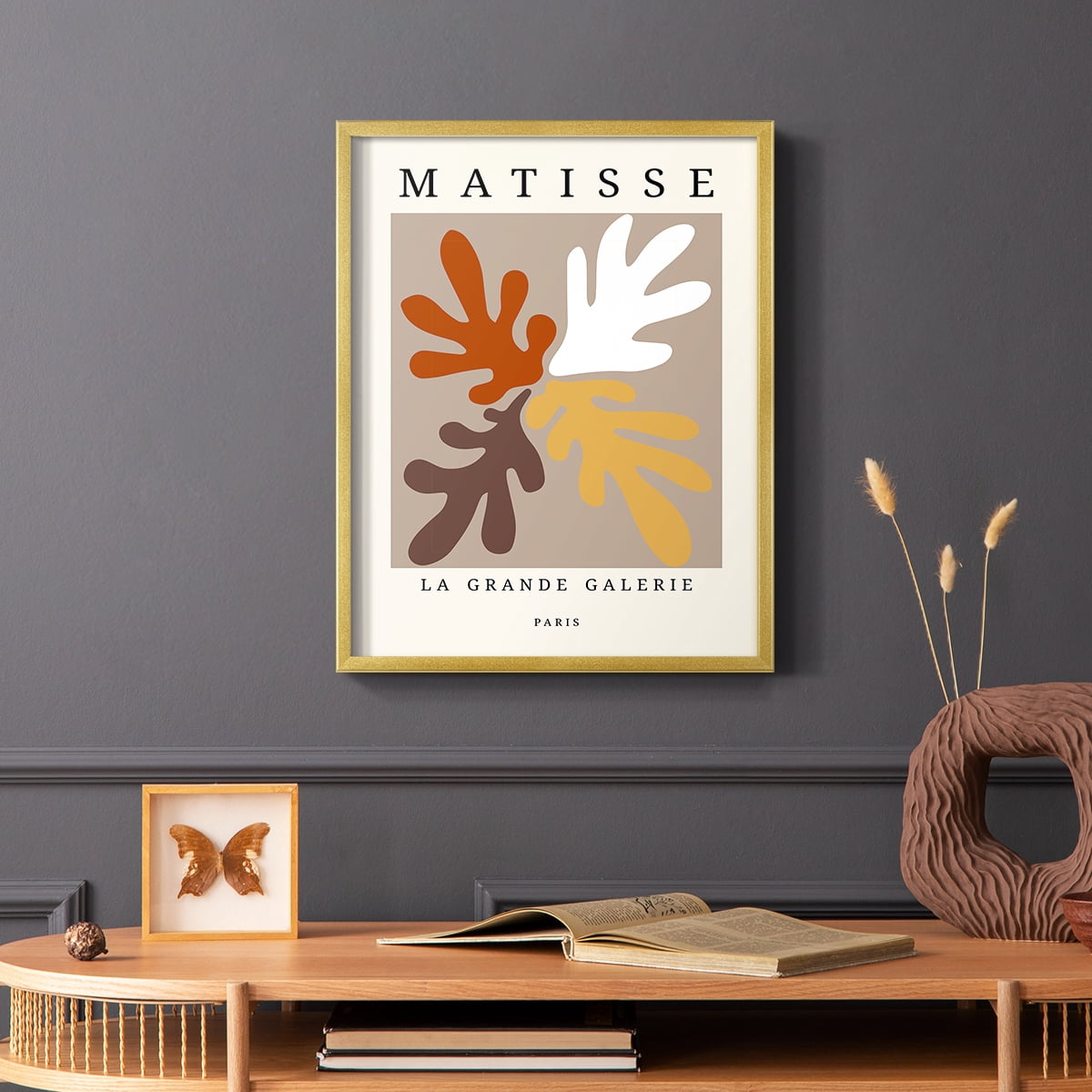 Matisse CCCLXXXVI in Gold Solid Wood 8 x 10 Framed Print