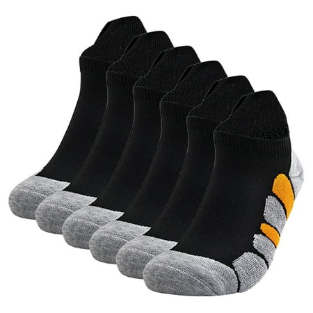

HGWXX7 Mens And Womens Daily Leisure Simple Solid Color Towel Bottom Thickened Cushioning Sweat Absorption And Breathable Running Short Socks