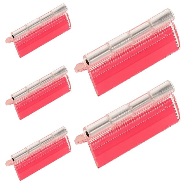 Minkissy 5pcs Hinges For Cupboard Doors Transparent Acrylic Transparent Appearance Craft Design