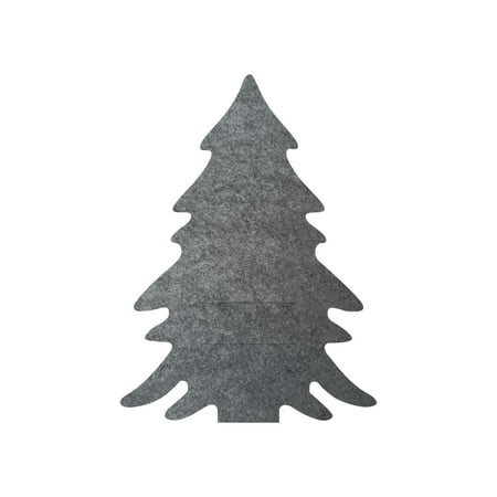 

Gaiseeis Pine-Tree Felt-Cutlery Holder Pocket Felt-Decor Felt-Cutlery Holder Christmas Decor Gray