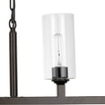 thumbnail image 3 of Jamie Young Co Linear 6-Light Modern Metal/Glass Chandelier in Oil Rubbed Bronze, 3 of 5