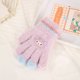 thumbnail image 1 of Guantes para niños, cálidos, de invierno, con forro polar, gruesos, de cinco dedos, multidedos, para niñas, de dedos completos, resistentes al frío, 1 of 6
