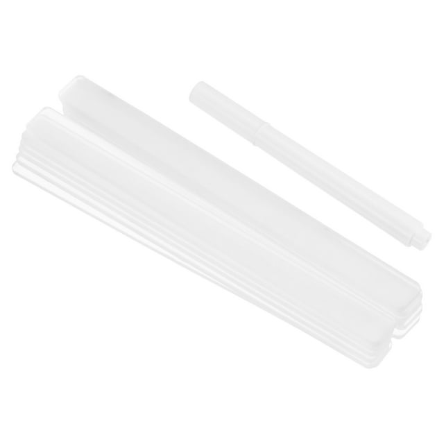 Unique Bargains Acrylic Plant Label Set, Rectangle Marker Garden Tag with Whiteboard Pen, Transparent 12 Pack
