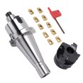 thumbnail image 1 of Face End Mill Holder Set, Face Milling Cutter Holder Kit High Hardness with 10PCS APMT1604 Blades for CNC Milling Machines, 1 of 7