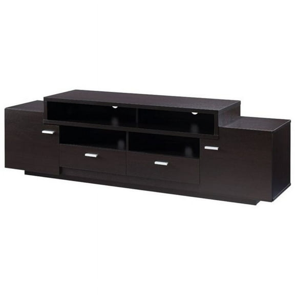 Pemberly Row 72" TV Stand in Cappuccino