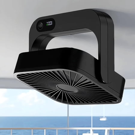 Magnetic Cruise Ship Approved Fan, 5000mAh Battery Operated Cruise Fan with 5 Speeds, Cruise Ship & Cruise Essentials 2026 - Black