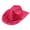 Hot Pink, variant on FYEGRE Shiny Sequin Light Up Cowboy Hat Flashing Western Cowgirl Hat Vintage Dance Ball Disco Jazz Hats Party Costume for Men Women Yellow One Size
