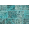 thumbnail image 1 of Ahgly Company Machine Washable Indoor Rectangle Contemporary Teal Green Area Rugs, 2' x 4', 1 of 7
