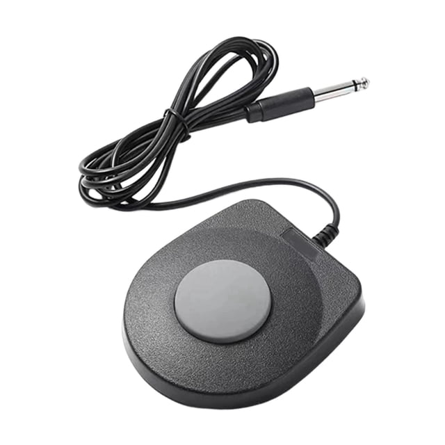 Yinanstore Pédale de Tambour Électronique Support Pédale de Crum Électronique Accessoires d'Instrument de Musique Portable Polyvalent pour Clavier MIDI Tambour Interface 6,5 mm
