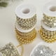 thumbnail image 4 of New Christmas beaded chain gold Christmas tree dress up electroplated beads DIY material ornaments Christmas scene layout gold fishing line round, 4 of 5
