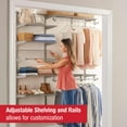 thumbnail image 3 of Rubbermaid Configurations Deluxe 3-6 foot Closet Kit Titanium, 3 of 6