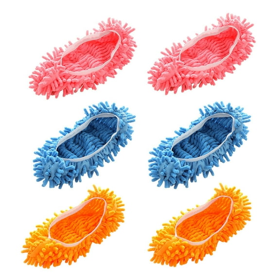 ULTNICE Mop Slippers Cover 6Pcs Orange For Kitchen Floors Mop Head