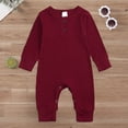 thumbnail image 2 of CAICJ98 Newborn Baby Boy Girl Knitted Romper Jumpsuit Solid Long Sleeve Legging Bodysuit Playsuit Winter Clothes,Size 18-24 Months, 2 of 3