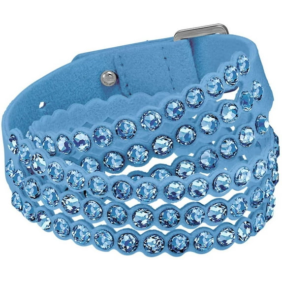 Swarovski 5523043 Women's Power Blue Fabric Crystals Bracelet