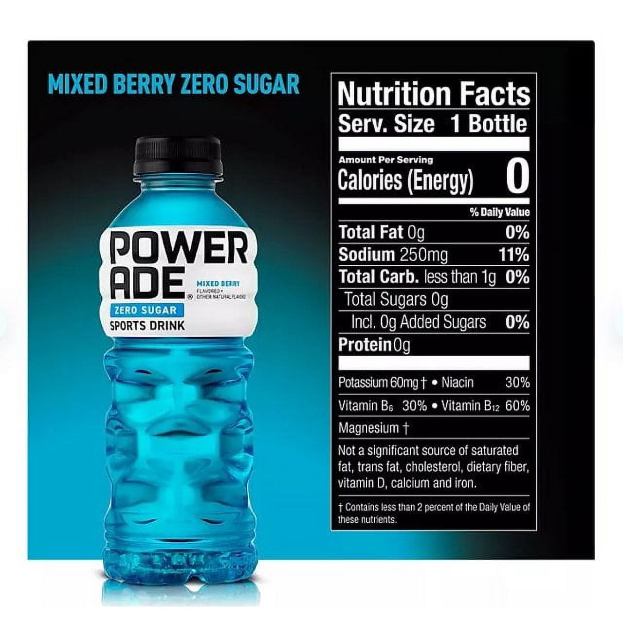 POWERADE Zero Mixed Berry, 20 Oz Bottle