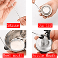 thumbnail image 4 of Djiypn Reusable Straw Cleaner Brush Set - 2PCS 6.9 inch Metal Straw Cleaning Brushes for Tumbler, Cup, Water Bottles, Pipes, 4 of 8