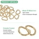 thumbnail image 2 of Uxcell 20-Pack Hebillas en D, 1 Pulgada Hebillas Metálicas en D No Soldadas para Bolsos/Delantales/Cinturones/Cuellos de Mascotas, Hardware de Anillo en D Semicircular [Dorado Claro], 2 of 6