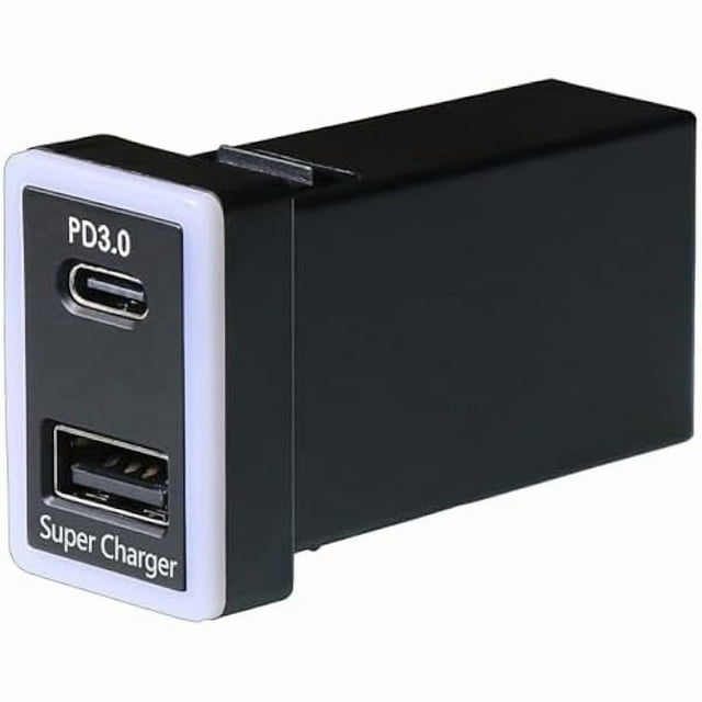 HAYAN QC3.0 +PD3.0 USB Power Socket, 60W Output, Type C & Quick Charge 3.0 Car Charger USB Adapter for Smart Phone PDA iPad iPhone Android GPS Use for Toyota (Type A)