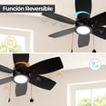thumbnail image 4 of Ventilador de Techo "32 con LED 12W Color Negro 6 Aspas LámparaYa Designers 20952-2 / Raven / Ventilador de Techo, 4 of 8