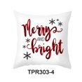 thumbnail image 1 of Christmas Pillow Covers 18x18, Cartoon Print Christmas Winter Holiday Rustic Farmhouse Decor Throw Cushion Case for Home Couch, 1 of 6