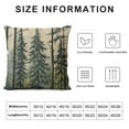 thumbnail image 5 of Nawypu  Decorative Throw Pillow Cover Green Alley Winter Forest Evergreen Pine Tree Nature Cedar Balsam Christmas Collection Coniferous Cushion Case for Couch Sofa Home Decoration, 5 of 5