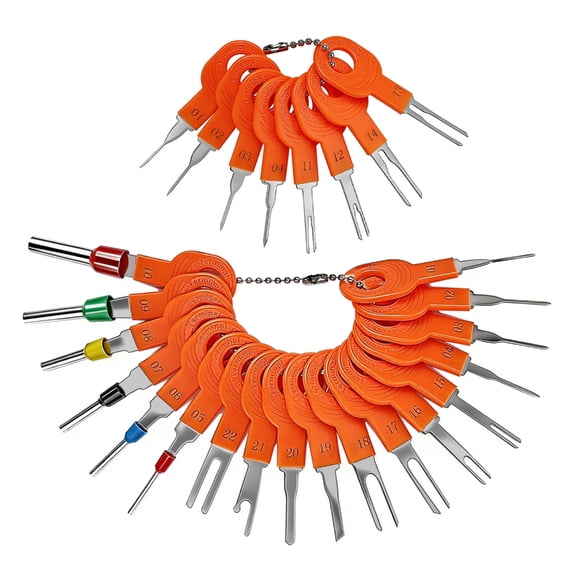 Depinning Tool Kit Multipurpose 26 Piece Vehicle Terminal Removal Tool Kit Ideal For Mechanics And DIY Enthusiasts