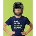 thumbnail image 3 of Tstars Boys' Hockey T-Shirt - Presents for Hockey Lovers Players - Youth Ice Hockey Gift - L, Navy, 3 of 5