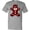 Athletic Heather, variant on Inktastic Buffalo Plaid Gingerbread Man T-Shirt