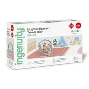 Ingenuity InLighten Twinkle Tails Vibrating Infant Baby Bouncer with Lightning Toy Bar and Pillow