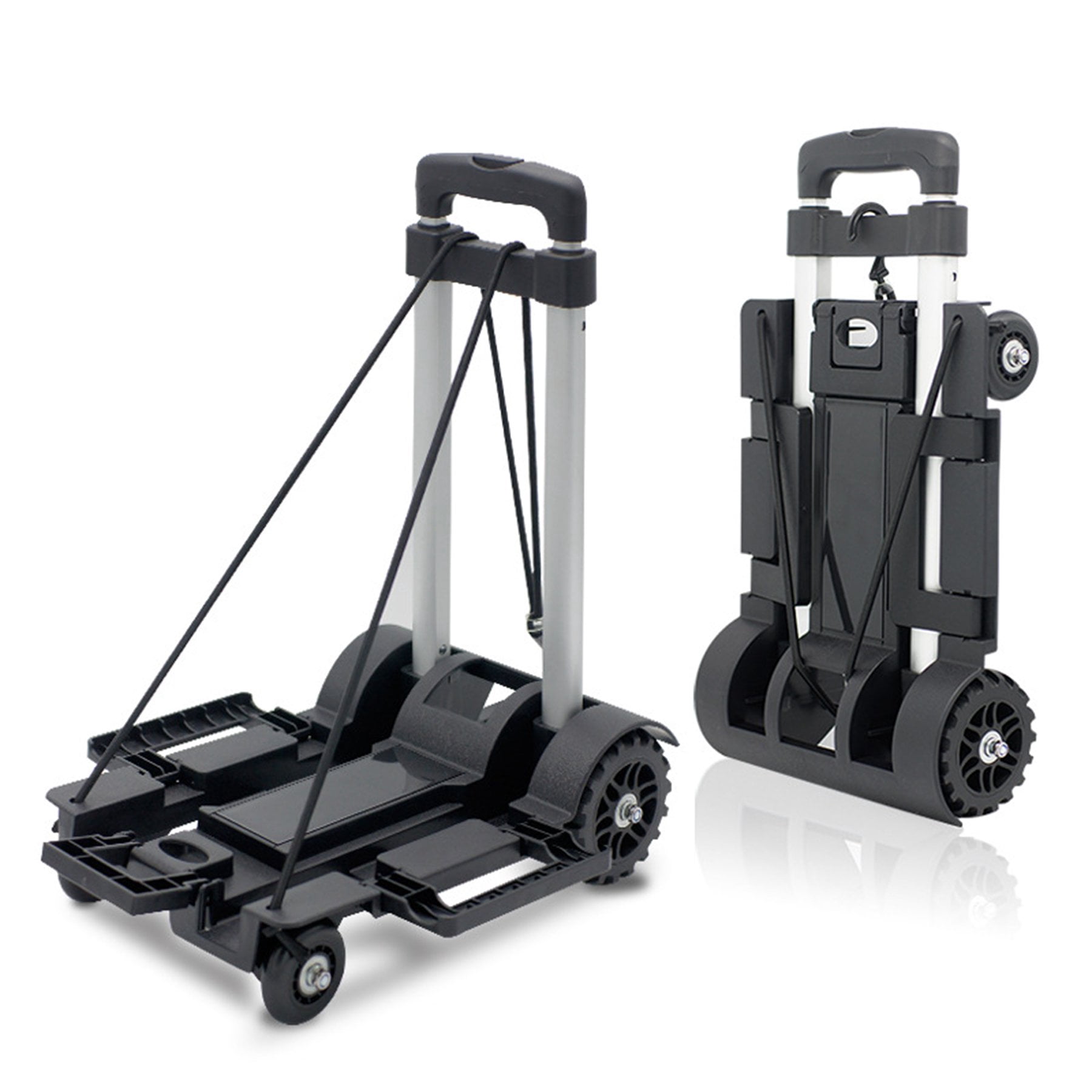 Vehipa Folding Hand Truck Heavy Duty 110 lbs Loading Capacity 4 Wheel Dolly