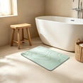thumbnail image 5 of BSMAT Stone Bath Mat Diatomaceous Earth Shower Mat, 24"x16" Extra Thick Ultra Soft Bath Mat, Non-Slip Super Absorbent Diatomite Stone Mats for Bathroom Floor, Quick-Drying Easy to Clean(Mint Green), 5 of 6