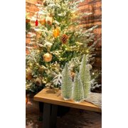 Raz Imports Happy Hollydays 18 Bottle Brush Tree, Set of 3