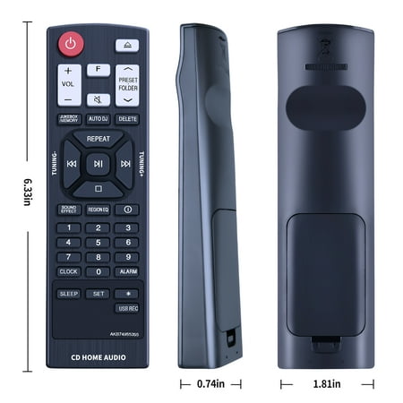 New AKB74955355 Replacement Remote Control fit For LG Mini Hi-Fi CD Home Audio Stereo System CJ87 CJS87F CJS88F CJS88W CJ88 CM4590 CJS45F CJS45W OM4560 OM7560