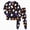 K348-Black, variant on KPVEVIQ Toddler Boys Girls Halloween Pumpkin Pajamas Cute Ghost Print Pjs for Boy Jammies Little Kids Skeleton Skull Sleepwear Clothes Sets,8-9 Y