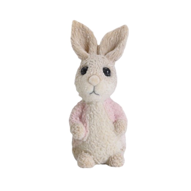 Tanding Rabbit Figurines Home Decoration Easter Decorations Table Ornaments Resin Spring Bunny Tabletop For Home Farmhouse Garden Outdoor Statues Lady Statue Outdoor Garden Statues And Figurines