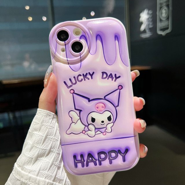 Funda de teléfono Sanrio Hello Kitty Kuromi My Melody Cinnamoroll para iPhone 14 13 12 11 Pro Max Xr Xs 7 8 14 Plus, funda bonita y suave xuanjing unisex
