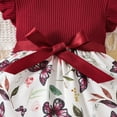 thumbnail image 6 of Tiijoy Infant Girls Flutter Sleeve Floral Dress Kids Casual A Line Dress, Sizes 9-12M, 6 of 6