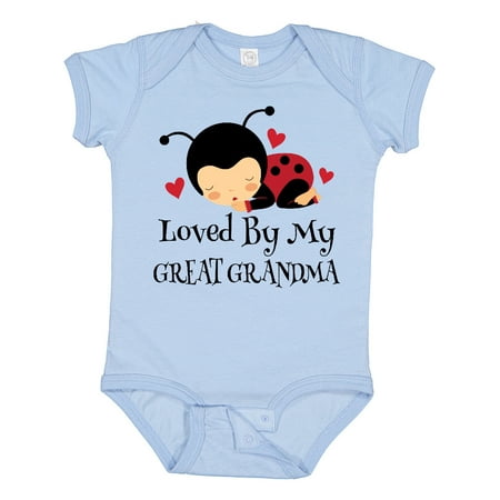 

Inktastic Loved by My Great Grandma Gift Baby Girl Bodysuit