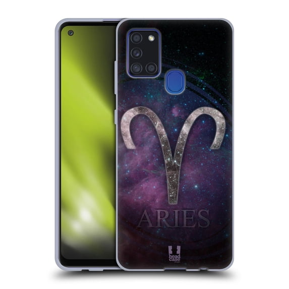 Head Case Designs Nebula Zodiac Symbols Aries Soft Gel Case Compatible with Samsung Galaxy A21s (2020)