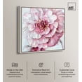 thumbnail image 2 of Cute Pink Flower II Canvas Light Colors Flower Art Prints by Art Remedy, Silver Frame, 16" x 16", 2 of 7