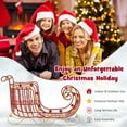 thumbnail image 4 of YYAo Christmas Decor, Christmas Accessories,Metal Christmas Santa Sleigh with Large Cargo Area for Gifts, 4 of 7