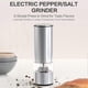 thumbnail image 2 of Electric Pepper/Salt Mill, Stainless Steel Spice Grinder Adjustable Grar Mill5 Levels of Coarseness, for Pepper, Clove, Kosher Salt and Cumin, 2 of 5