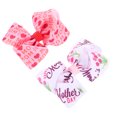 thumbnail image 3 of 2Pcs Hair Bows Clips Simple Girls Printed Pattern Chic Bowknot Barrettes, 3 of 8
